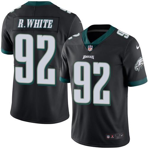 Nike Eagles #92 Reggie White Black Men's Stitched NFL Limited Rush Jersey Nike Eagles #92 Reggie White Black Men's Stitched NFL Limited Rush Jersey