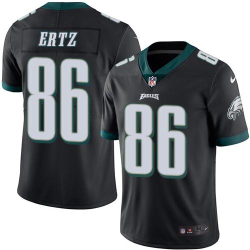 Nike Eagles #86 Zach Ertz Black Men's Stitched NFL Limited Rush Jersey Nike Eagles #86 Zach Ertz Black Men's Stitched NFL Limited Rush Jersey