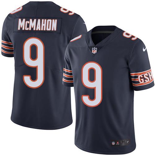 Nike Bears #9 Jim McMahon Navy Blue Men's Stitched NFL Limited Rush Jersey Nike Bears #9 Jim McMahon Navy Blue Men's Stitched NFL Limited Rush Jersey