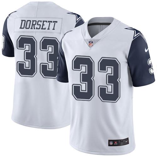 Nike Cowboys #33 Tony Dorsett White Men's Stitched NFL Limited Rush Jersey Nike Cowboys #33 Tony Dorsett White Men's Stitched NFL Limited Rush Jersey