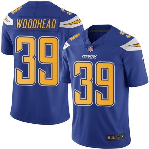 Nike Chargers #39 Danny Woodhead Electric Blue Men's Stitched NFL Limited Rush Jersey Nike Chargers #39 Danny Woodhead Electric Blue Men's Stitched NFL Limited Rush Jersey