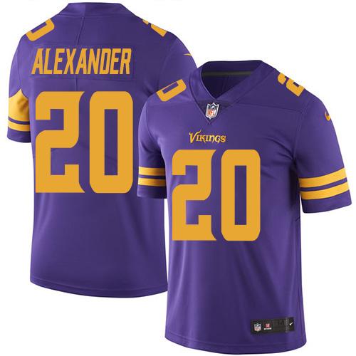 Nike Vikings #20 Mackensie Alexander Purple Men's Stitched NFL Limited Rush Jersey Nike Vikings #20 Mackensie Alexander Purple Men's Stitched NFL Limited Rush Jersey