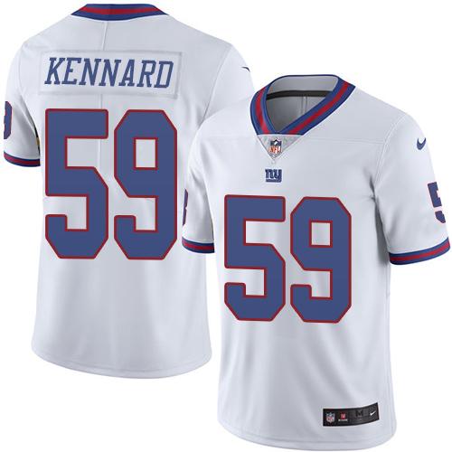 Nike Giants #59 Devon Kennard White Men's Stitched NFL Limited Rush Jersey Nike Giants #59 Devon Kennard White Men's Stitched NFL Limited Rush Jersey