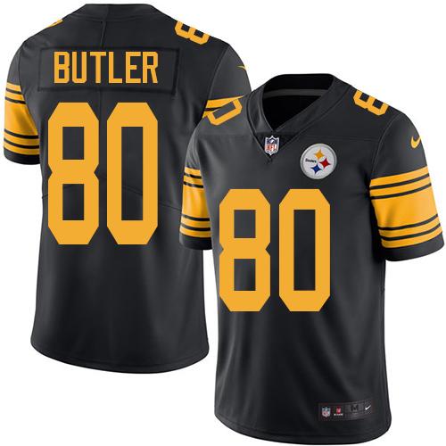 Nike Steelers #80 Jack Butler Black Men's Stitched NFL Limited Rush Jersey Nike Steelers #80 Jack Butler Black Men's Stitched NFL Limited Rush Jersey