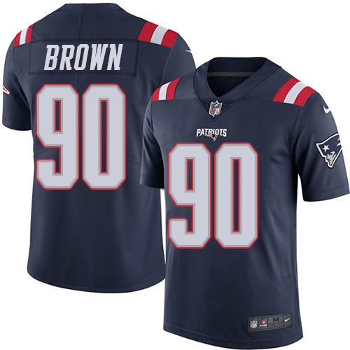 Nike Patriots #90 Malcom Brown Navy Blue Men's Stitched NFL Limited Rush Jersey Nike Patriots #90 Malcom Brown Navy Blue Men's Stitched NFL Limited Rush Jersey