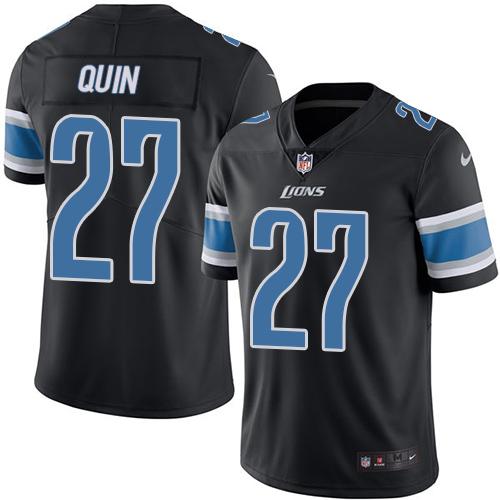 Nike Lions #27 Glover Quin Black Men's Stitched NFL Limited Rush Jersey Nike Lions #27 Glover Quin Black Men's Stitched NFL Limited Rush Jersey