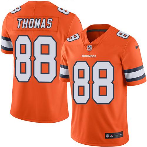 Nike Broncos #88 Demaryius Thomas Orange Men's Stitched NFL Limited Rush Jersey Nike Broncos #88 Demaryius Thomas Orange Men's Stitched NFL Limited Rush Jersey