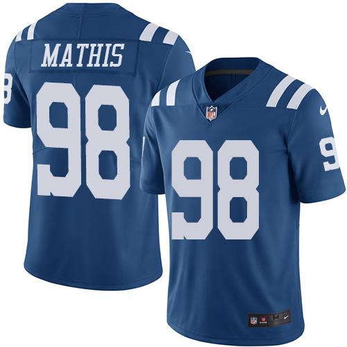 Nike Colts #98 Robert Mathis Royal Blue Men's Stitched NFL Limited Rush Jersey Nike Colts #98 Robert Mathis Royal Blue Men's Stitched NFL Limited Rush Jersey