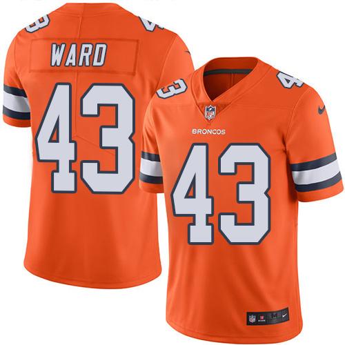 Nike Broncos #43 T.J. Ward Orange Men's Stitched NFL Limited Rush Jersey Nike Broncos #43 T.J. Ward Orange Men's Stitched NFL Limited Rush Jersey