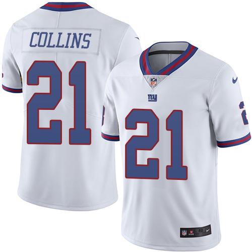 Nike Giants #21 Landon Collins White Youth Stitched NFL Limited Rush Jersey Nike Giants #21 Landon Collins White Youth Stitched NFL Limited Rush Jersey