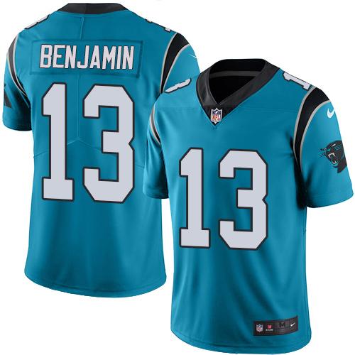 Nike Panthers #13 Kelvin Benjamin Blue Youth Stitched NFL Limited Rush Jersey Nike Panthers #13 Kelvin Benjamin Blue Youth Stitched NFL Limited Rush Jersey