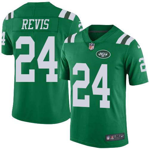 Nike Jets #24 Darrelle Revis Green Youth Stitched NFL Elite Rush Jersey Nike Jets #24 Darrelle Revis Green Youth Stitched NFL Elite Rush Jersey