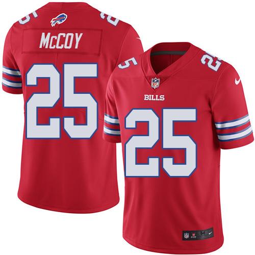 Nike Bills #25 LeSean McCoy Red Youth Stitched NFL Limited Rush Jersey Nike Bills #25 LeSean McCoy Red Youth Stitched NFL Limited Rush Jersey