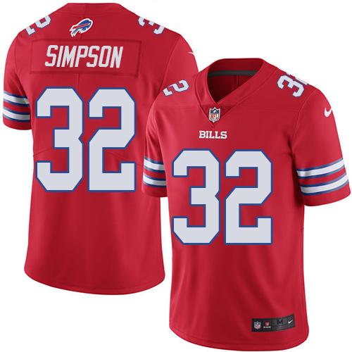 Nike Bills #32 O. J. Simpson Red Youth Stitched NFL Limited Rush Jersey Nike Bills #32 O. J. Simpson Red Youth Stitched NFL Limited Rush Jersey
