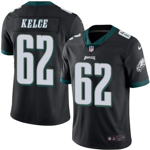 Nike Eagles #62 Jason Kelce Black Youth Stitched NFL Limited Rush Jersey Nike Eagles #62 Jason Kelce Black Youth Stitched NFL Limited Rush Jersey