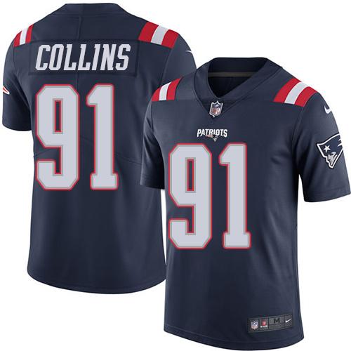 Nike Patriots #91 Jamie Collins Navy Blue Youth Stitched NFL Limited Rush Jersey Nike Patriots #91 Jamie Collins Navy Blue Youth Stitched NFL Limited Rush Jersey