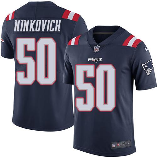 Nike Patriots #50 Rob Ninkovich Navy Blue Youth Stitched NFL Limited Rush Jersey Nike Patriots #50 Rob Ninkovich Navy Blue Youth Stitched NFL Limited Rush Jersey