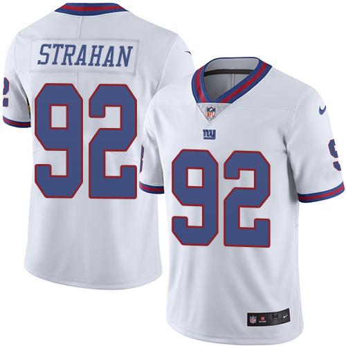 Nike Giants #92 Michael Strahan White Youth Stitched NFL Limited Rush Jersey Nike Giants #92 Michael Strahan White Youth Stitched NFL Limited Rush Jersey