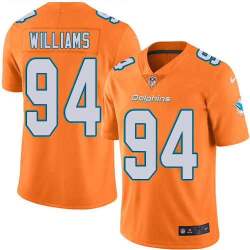 Nike Dolphins #94 Mario Williams Orange Youth Stitched NFL Limited Rush Jersey Nike Dolphins #94 Mario Williams Orange Youth Stitched NFL Limited Rush Jersey