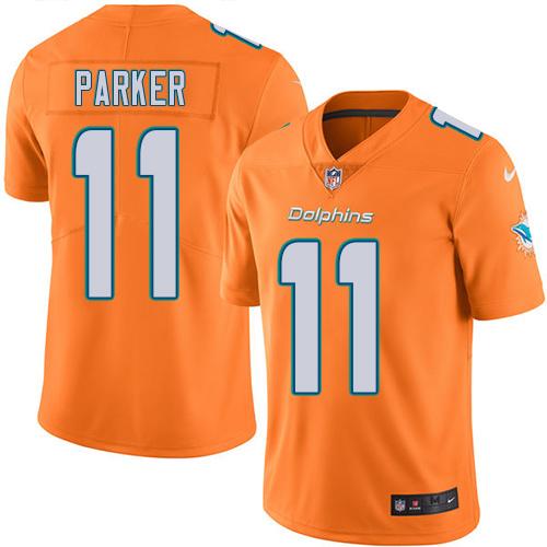 Nike Dolphins #11 DeVante Parker Orange Youth Stitched NFL Limited Rush Jersey Nike Dolphins #11 DeVante Parker Orange Youth Stitched NFL Limited Rush Jersey