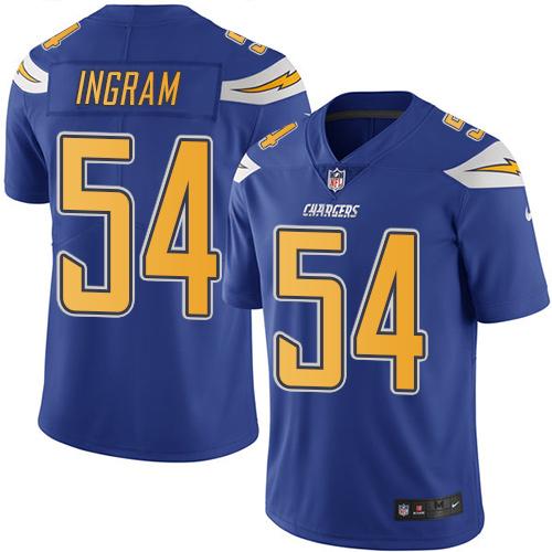 Nike Chargers #54 Melvin Ingram Electric Blue Youth Stitched NFL Limited Rush Jersey Nike Chargers #54 Melvin Ingram Electric Blue Youth Stitched NFL Limited Rush Jersey