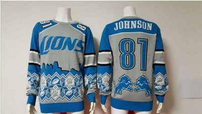 Detroit Lions Jersey#81 Johnson