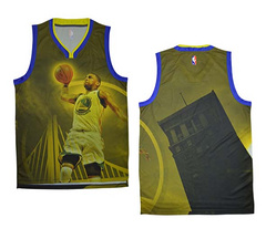 NBA moments version of the golden state warriors, no. 1 air dunk blank jersey vests NBA moments version of the golden state warriors, no. 1 air dunk blank jersey vests