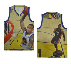 NBA moments version of the Golden State Warriors on the 8th dunk white jersey vest NBA moments version of the Golden State Warriors on the 8th dunk white jersey vest
