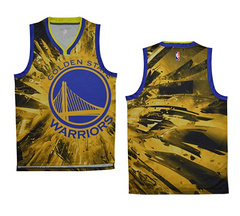 NBA moments version of the Golden State Warriors LOGO Edition blank jersey vest NBA moments version of the Golden State Warriors LOGO Edition blank jersey vest