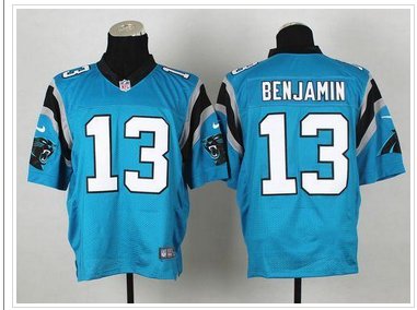 NEW Panthers #13 Kelvin Benjamin Blue Alternate With 20TH Season Patch Stitched Jersey