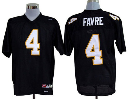 Nike Southern Mississippi Golden Eagles Brett Favre 4 Black College Football Throwback Jerseys
