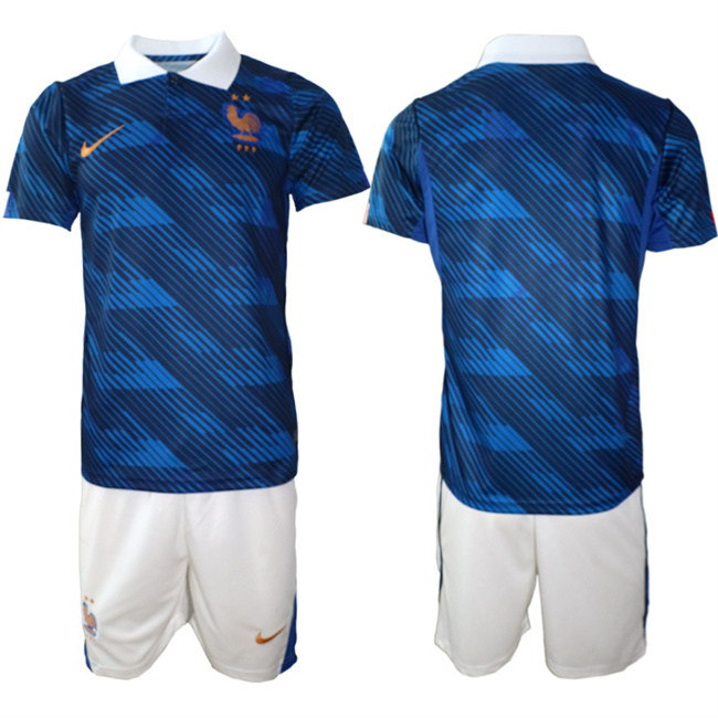 Men's France Navy 2026 Home Soccer Jersey Suit Men's France Navy 2026 Home Soccer Jersey Suit