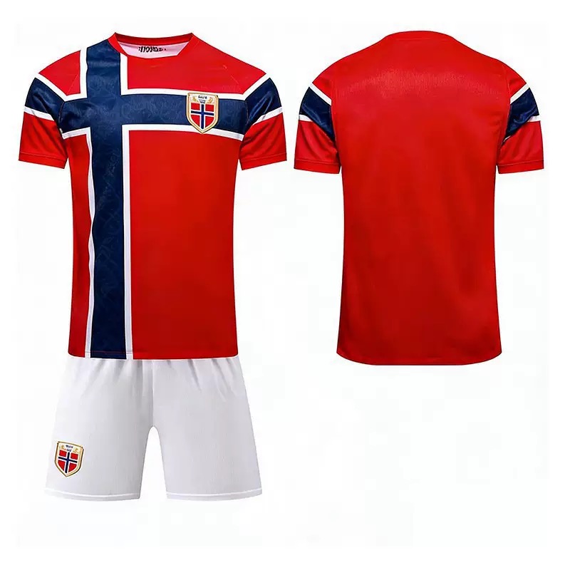 2026 FIFA World Cup Norway Kit Soccer Home Blank Jersey Set
