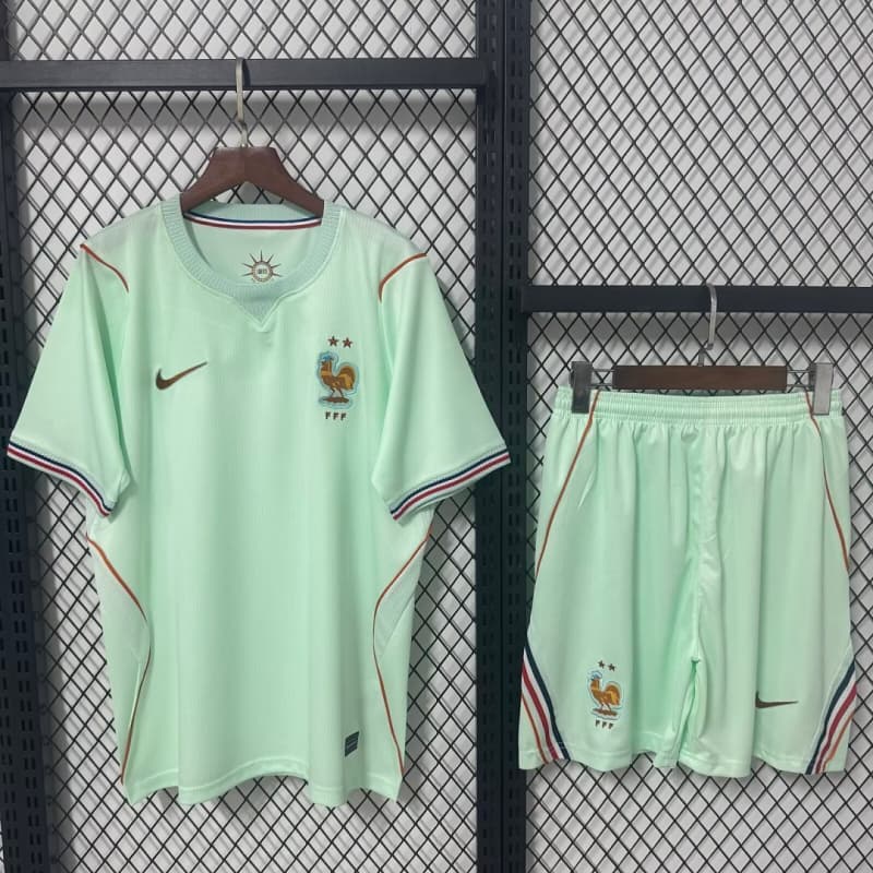 Men's World Cup Jersey 2026 France Away Blank Kit Soccer Adult Jersey Set