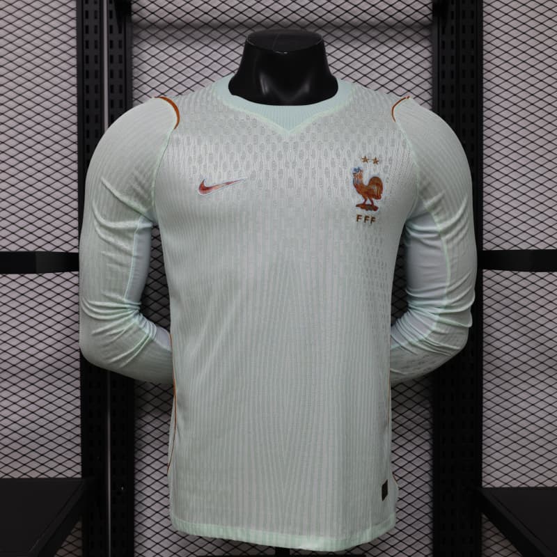 Mens World Cup FIFA 2026 France Away Kit Soccer Long Shirt Jersey